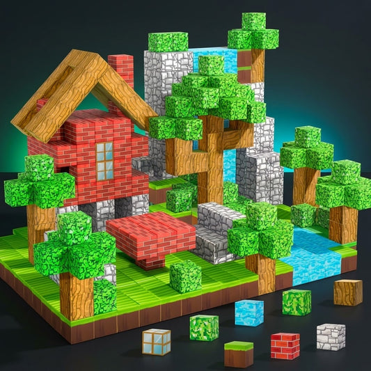 🧱 Sandbox Voxel Mega-Blocks (100pc)