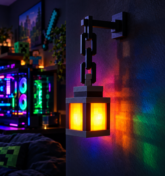 ⚡ The Neon Voxel Wall Lantern